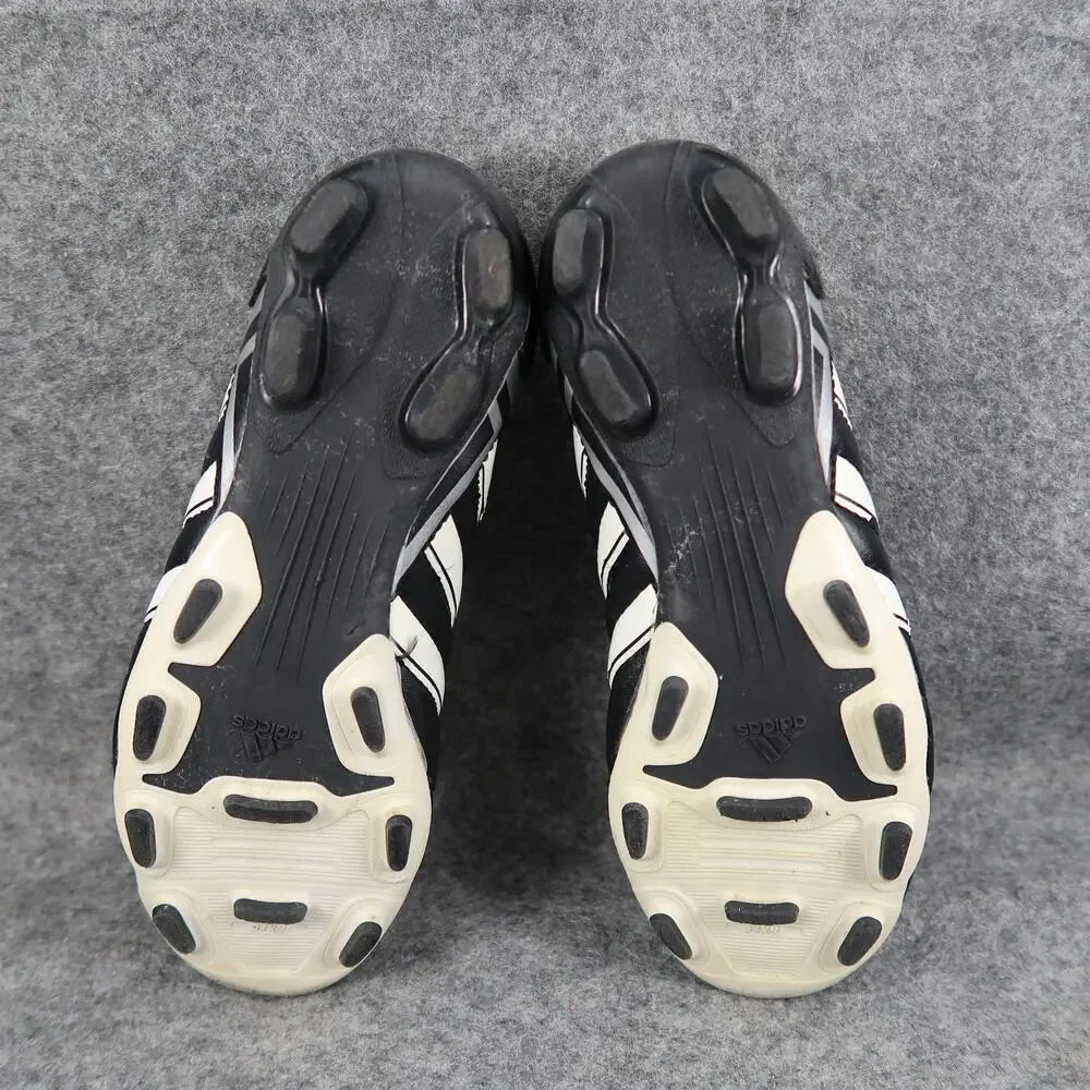 Adidas Shoes Kids 2.5 Soccer Cleats Puntero Black White Sport Athletic Lace Up